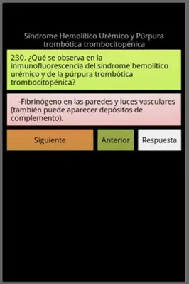 Nefrología en preguntas cortas android App screenshot 1